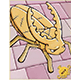 Golden Thief Bug Card - ROMC Card